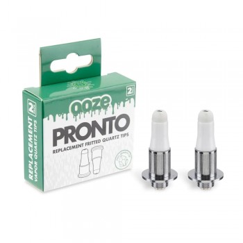 OOZE Pronto Replacement Fritted Quartz Tips 2pk