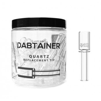 White Rhino Dabtainer Quartz Replacement Tips 49CT White Rhino Dabtainer Quartz Replacement Tips 49CT