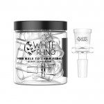 White Rhino Male to Female Glass Converters 10ct