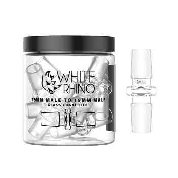 White Rhino Male Glass Converters 10ct White Rhino Male Glass Converters 10ct
