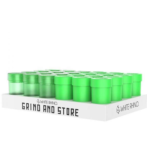 White Rhino Grind and Store Display 24CT