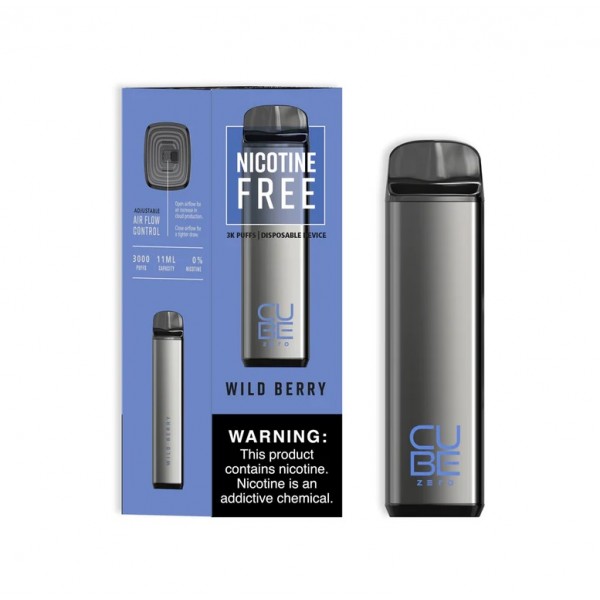 Cube ZERO Disposable 0% NICOTINE FREE - Wild Berry