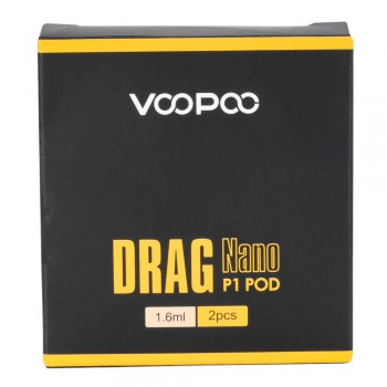 Voopoo Drag Nano P1 Replacement Pods 2 PK Voopoo Drag Nano P1 Replacement Pods 2 PK